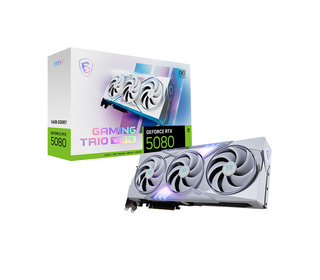 MSI GAMING GEFORCE RTX 5080 16G TRIO OC WHITE carte graphique NVIDIA 16 Go GDDR7
