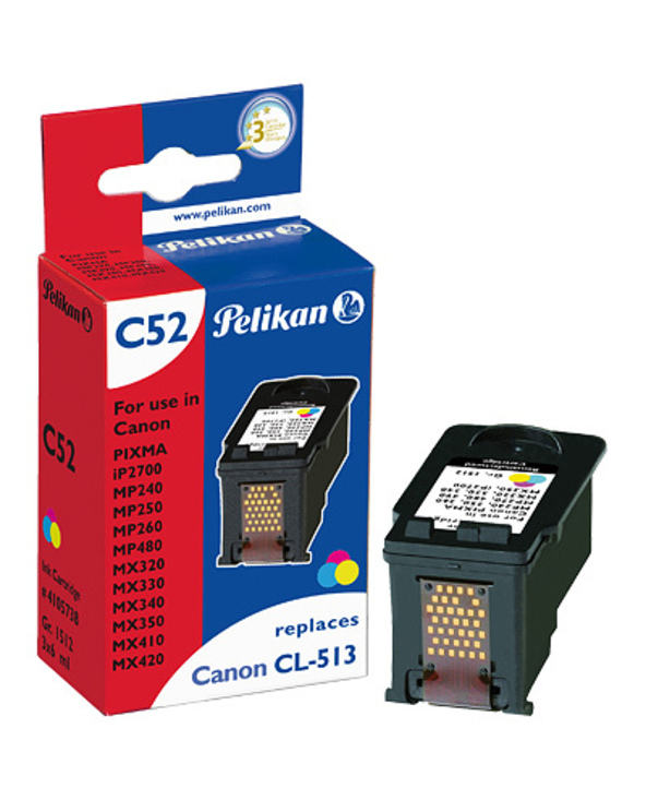 Pelikan C52 cartouche d'encre 1 pièce(s) Cyan, Magenta, Jaune