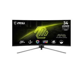 MSI MAG 345CQRDE 34" UltraWide Dual Quad HD 1 ms Noir