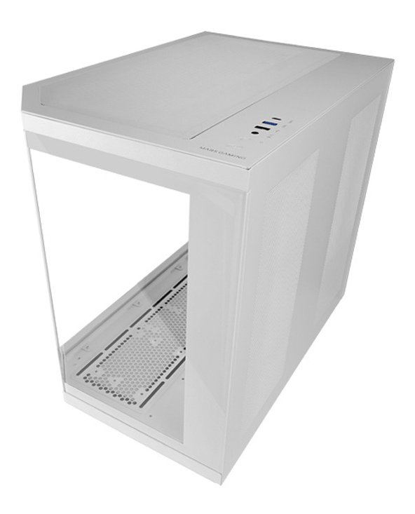 Mars Gaming MC-3TCOREW Midi Tower Blanc