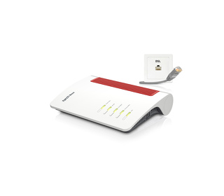 FRITZ!Box 7690 International routeur sans fil 2.5 Gigabit Ethernet Bi-bande (2,4 GHz / 5 GHz) Blanc