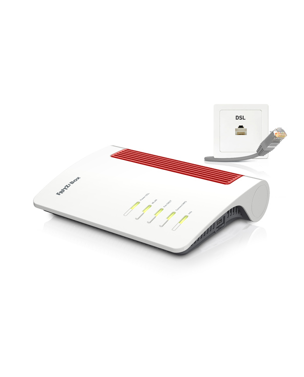 FRITZ!Box 7690 International routeur sans fil 2.5 Gigabit Ethernet Bi-bande (2,4 GHz / 5 GHz) Blanc
