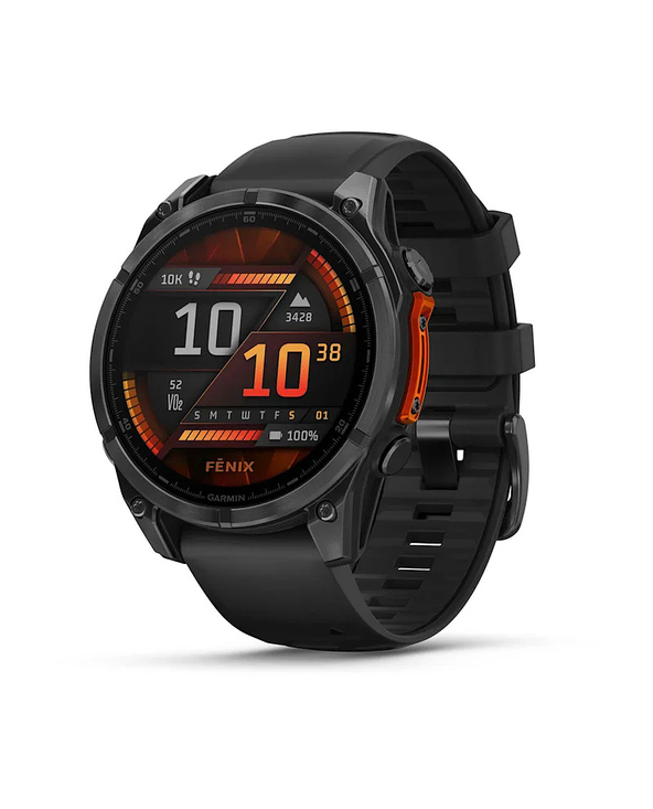 Garmin Fenix 8 3,56 cm (1.4") AMOLED 47 mm Numérique 454 x 454 pixels Écran tactile Noir Wifi GPS (satellite)