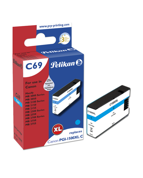 Pelikan C69 Cyan cartouche d'encre 1 pièce(s) Compatible Rendement élevé (XL)