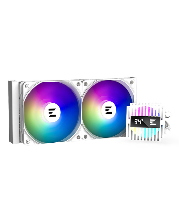 Zalman ALPHA2 A24 WHITE système de refroidissement d’ordinateur Processeur Refroidisseur de liquide tout-en-un 12 cm Blanc