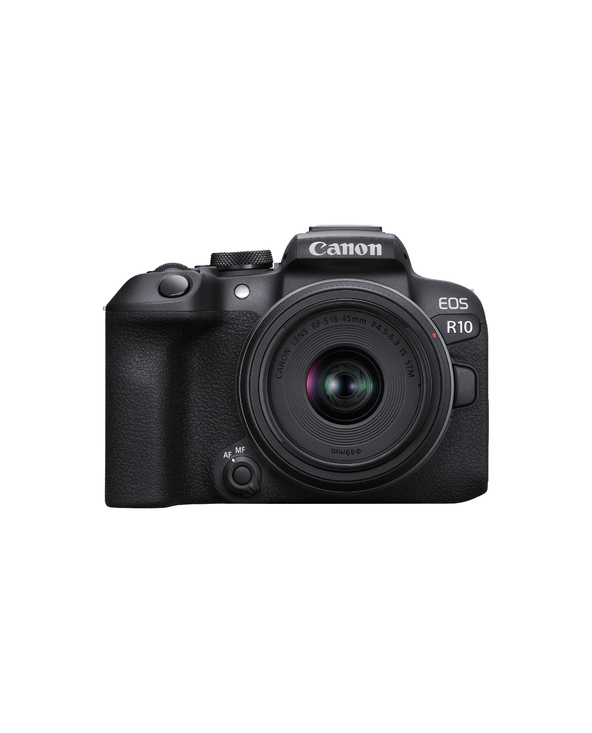 Canon EOS R10 + RF-S 18-45mm F4.5-6.3 IS STM MILC 24,2 MP CMOS 6000 x 4000 pixels Noir
