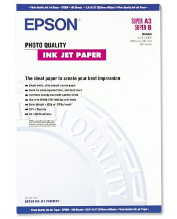 Epson Pap Couché Qual Photo A3+ (100f./102g)