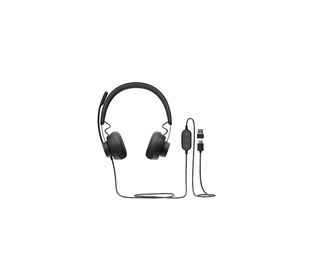Logitech 981-000875 écouteur/casque Avec fil Arceau Appels/Musique USB Type-C Graphite