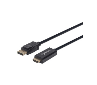 Manhattan 152679 câble vidéo et adaptateur 1,8 m DisplayPort HDMI Noir