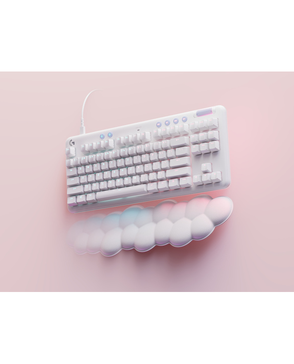 Logitech G 920-010416 clavier Jouer USB AZERTY Français Blanc