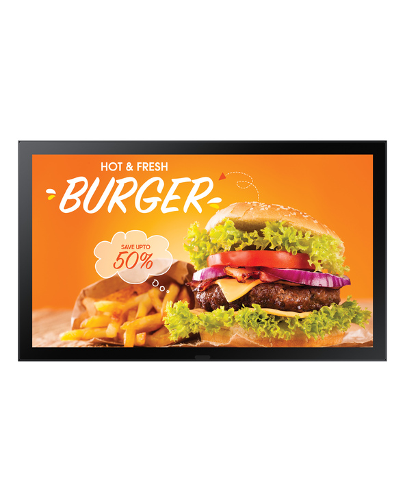 Samsung OH24B Écran plat de signalisation numérique 61 cm (24") LCD Wifi 1500 cd/m² Full HD Noir Intégré dans le processeur Tize
