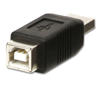 Lindy 71231 changeur de genre de câble USB A USB B Noir