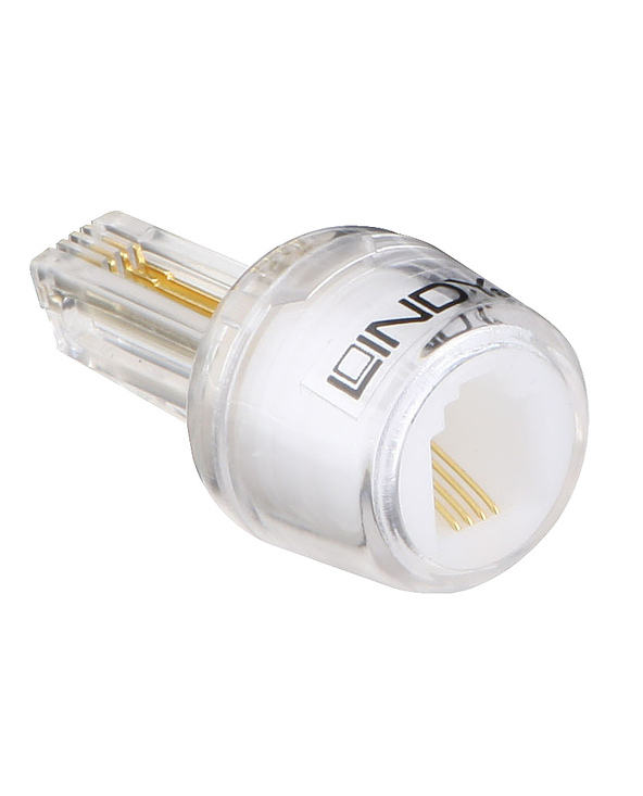 Lindy 75004 connecteur de fils RJ-10 4P4C Transparent
