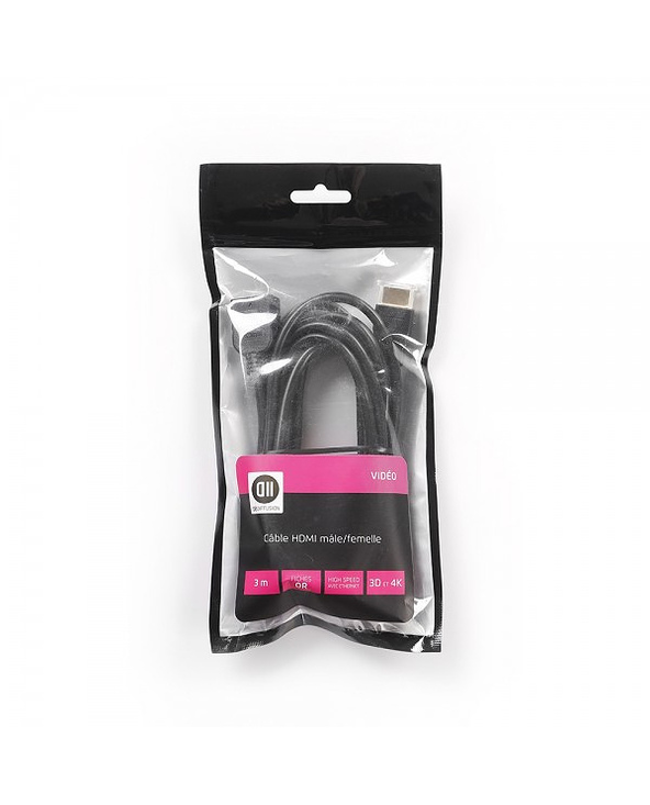 D2 Diffusion D2RALHDMI300SACH câble HDMI 3 m HDMI Type A (Standard) Noir