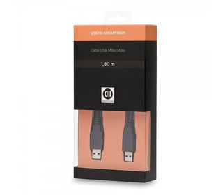D2 Diffusion D2USB180 câble USB USB 2.0 1,8 m USB A Noir