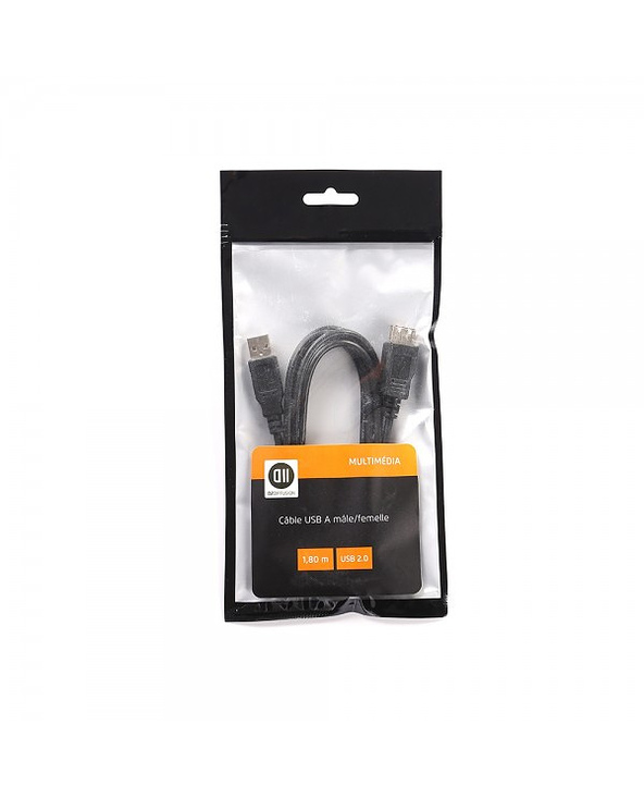 D2 Diffusion D2RALUSB180 câble USB USB 2.0 1,8 m USB A Noir
