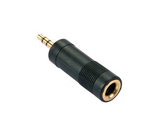 Lindy 35621 changeur de genre de câble 3.5mm 6.3mm Noir