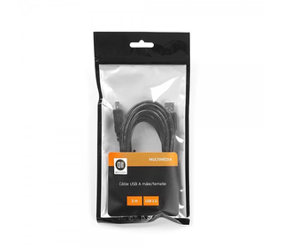 D2 Diffusion D2RALUSB300 câble USB USB 2.0 3 m USB A Noir