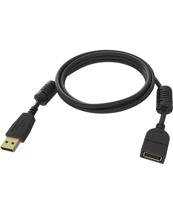 Vision TC-2MUSBEXT-BL câble USB USB 2.0 2 m USB A Noir