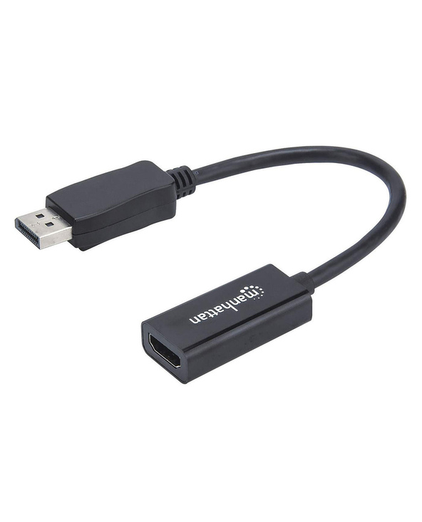 Manhattan 151634 câble vidéo et adaptateur 0,15 m HDMI Type A (Standard) DisplayPort Noir