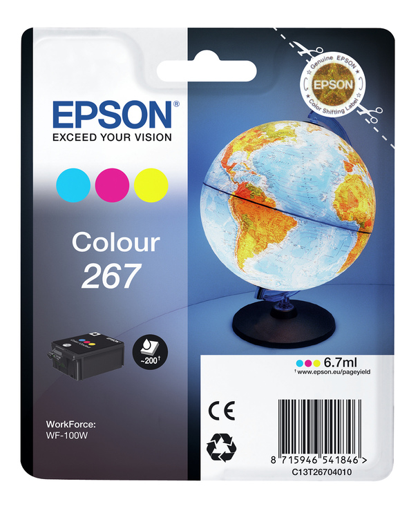 Epson Globe Monobloc 267 - encre DURABrite Ultra 3 couleurs