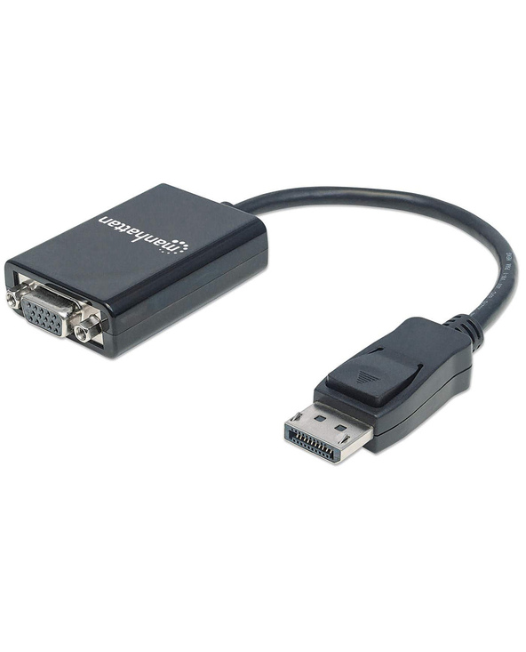 Manhattan 151962 câble vidéo et adaptateur 0,15 m DisplayPort VGA (D-Sub) Noir