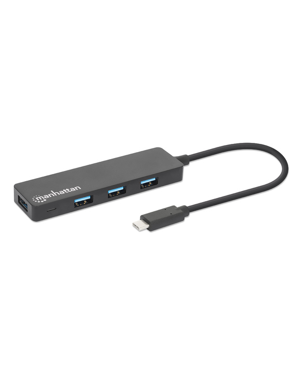 Manhattan 164924 hub & concentrateur USB 3.2 Gen 1 (3.1 Gen 1) Type-C 5000 Mbit/s Noir