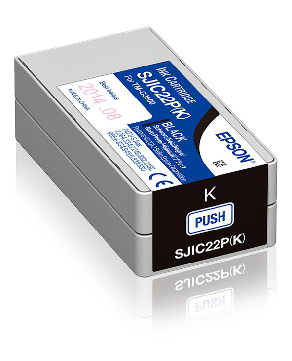 Epson SJIC22P(K): Ink cartridge for ColorWorks C3500 (Black)