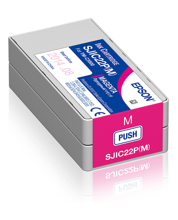 Epson SJIC22P(M): Ink cartridge for ColorWorks C3500 (Magenta)