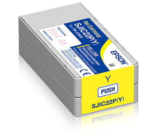 Epson SJIC22P(Y): Ink cartridge for ColorWorks C3500 (yellow)