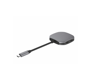 DLH DY-TU5135 hub & concentrateur USB Type-C 10000 Mbit/s Gris
