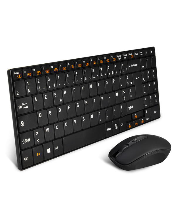 ADVANCE CLS-SLIM-BK clavier Souris incluse Universel RF sans fil AZERTY Français Noir