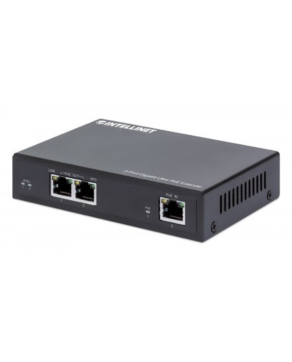 Intellinet 561600 prolongateur réseau Émetteur réseau Noir 10, 100, 1000 Mbit/s