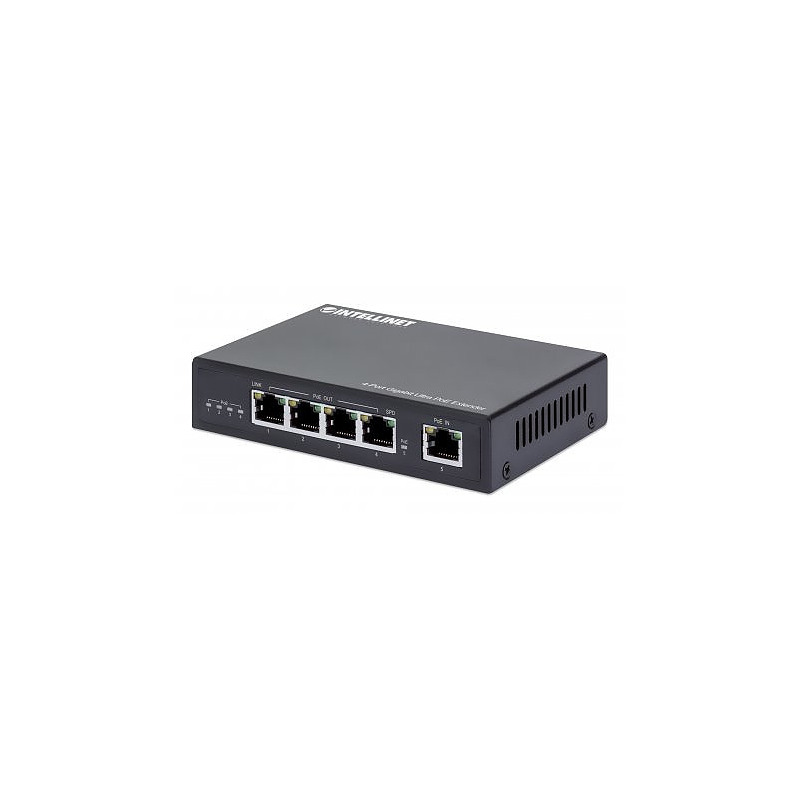 Intellinet 561617 prolongateur réseau Émetteur réseau Noir 10, 100, 1000 Mbit/s