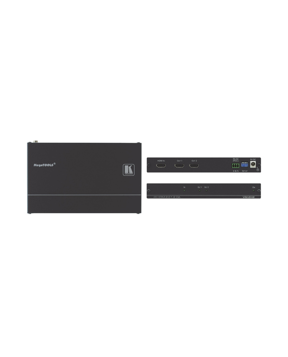 Kramer Electronics VM-2H2 amplificateur de ligne vidéo Noir