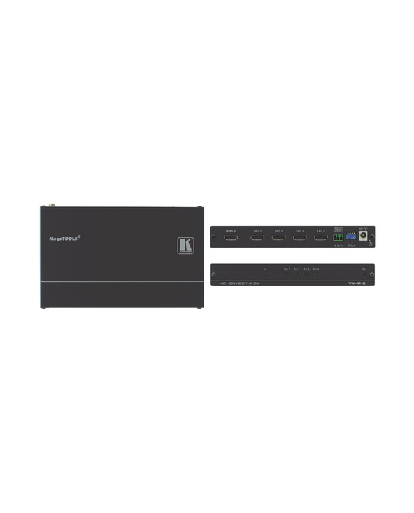 Kramer Electronics VM-4H2 amplificateur de ligne vidéo Noir