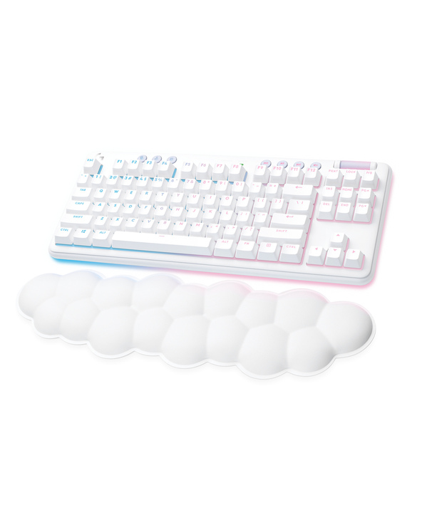 Logitech G 920-010459 clavier Jouer RF sans fil + Bluetooth AZERTY Français Blanc