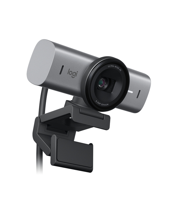 Logitech 960-001530 webcam 8,5 MP 4096 x 2160 pixels USB 3.2 Gen 1 (3.1 Gen 1) Aluminium, Noir