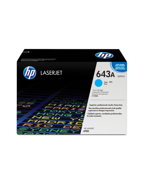 HP 643A toner LaserJet cyan authentique