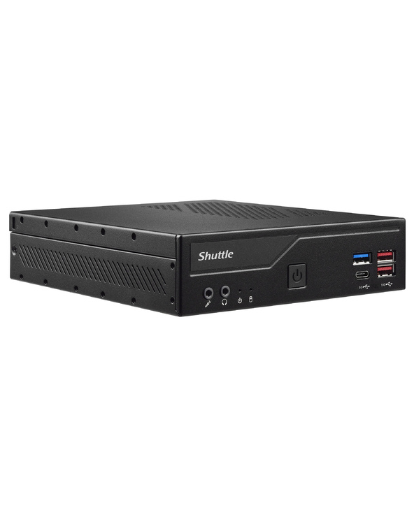 Shuttle Slim PC DH670V2 , S1700, 2x HDMI, 2x DP , 2x 2.5G LAN, 2x COM, 8x USB, 1x 2.5", 2x M.2, fonctionnement permanent 24/7, a