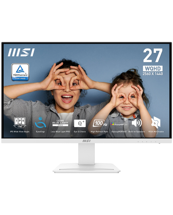MSI Pro MP273QW E2 27" Wide Quad HD 4 ms Blanc
