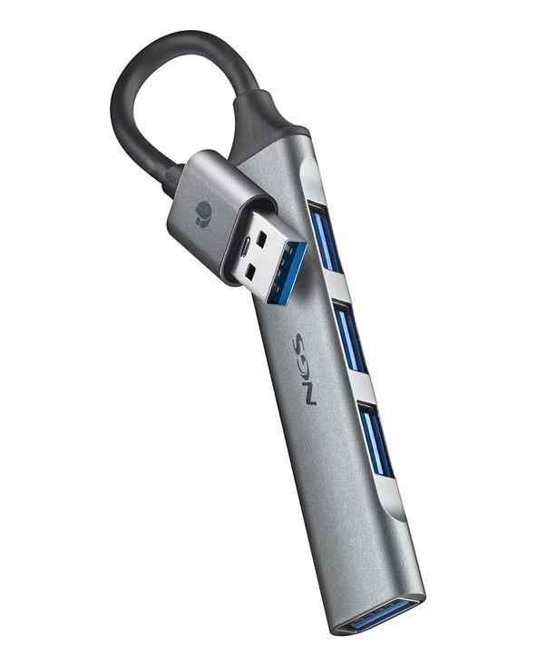 NGS IHUB4 MICRO USB 3.2 Gen 1 (3.1 Gen 1) Type-A 5000 Mbit/s Argent