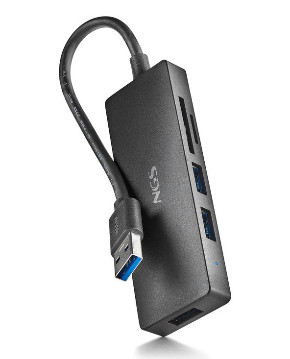 NGS IHUB READER USB 3.2 Gen 1 (3.1 Gen 1) Type-A 5000 Mbit/s Noir