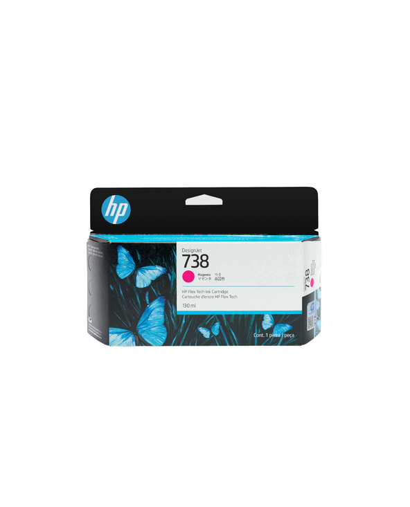 HP Cartouche d’encre DesignJet 738, magenta, 130 ml