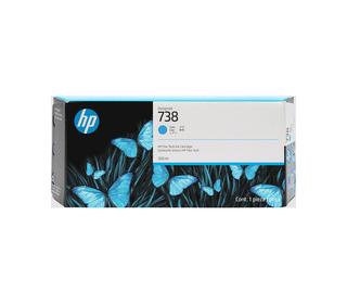 HP Cartouche d’encre DesignJet 738, cyan, 300 ml