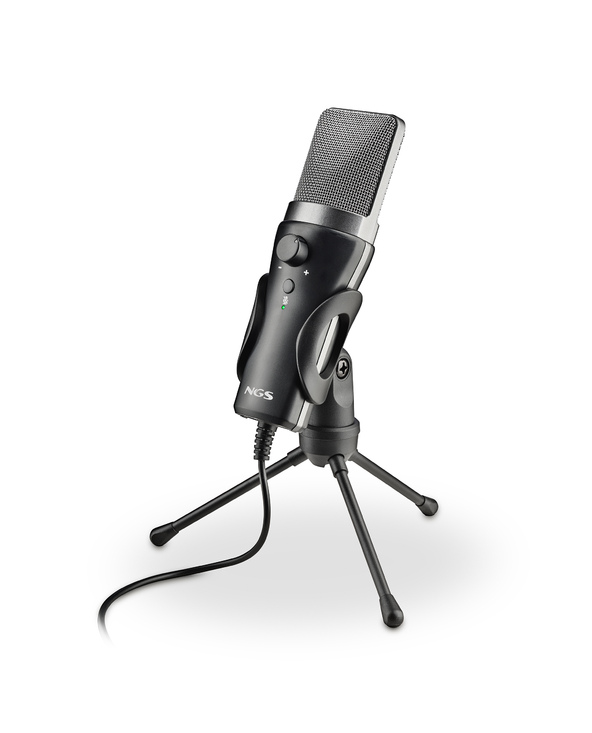 NGS MS120 USB Noir Microphone pour podcast