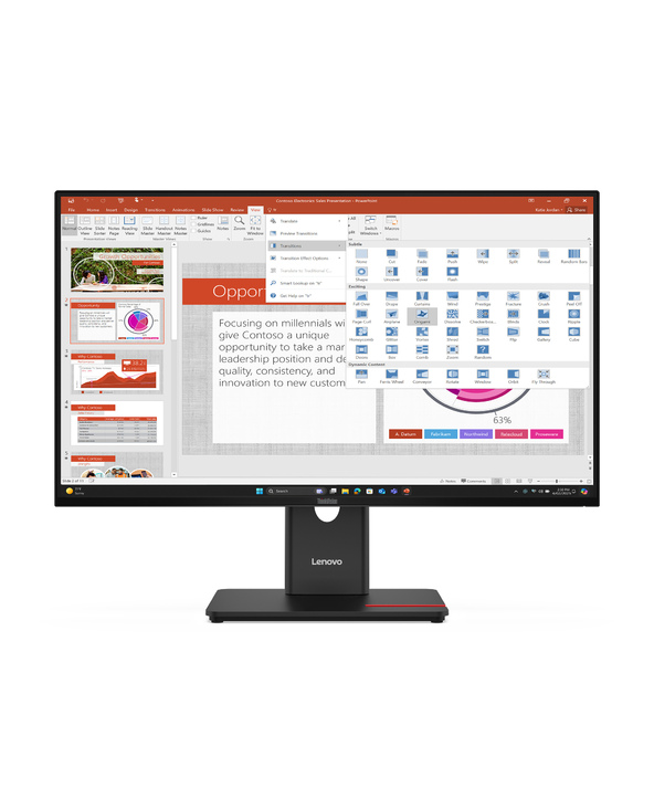 Lenovo ThinkVision T27-40 27" LED Full HD 6 ms Noir