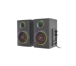 GENESIS Helium 300 BT set d'enceintes 24 W PC/ordinateur portable Noir 2.0 canaux 2-voies Bluetooth