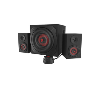 GENESIS Helium 610BT set d'enceintes 60 W PC/ordinateur portable Noir, Rouge 2.1 canaux 2-voies 30 W Bluetooth