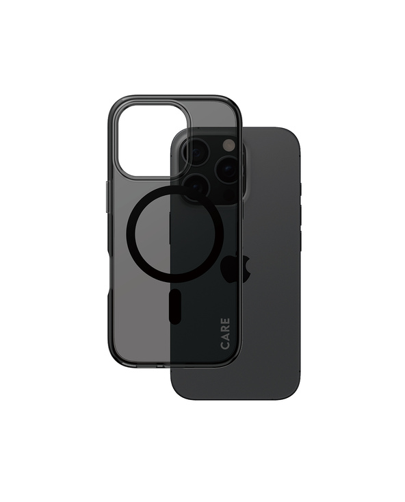PanzerGlass CARE by  Flagship Case Smokey Urban Combat w. Black MagSafe iPhone 16 Pro coque de protection pour téléphones portab